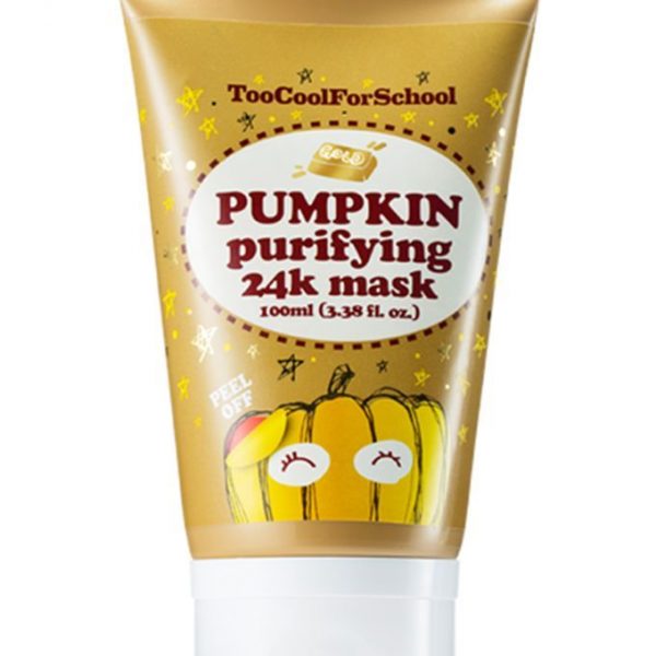 Маска для обличчя з гарбузом і колоїдним золотом Too Cool For School Pumpkin Purifying 24k Mask