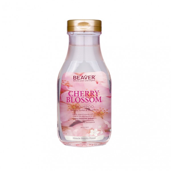 Шампунь для щоденного використання з екстрактом квітів Сакури Beaver Professional Cherry Blossom Shampoo 350ml