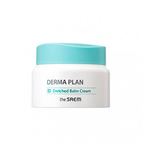Крем для відновлення чутливої ​​або пошкодженої шкіри обличчя The Saem Derma Plan Enriched Balm Cream