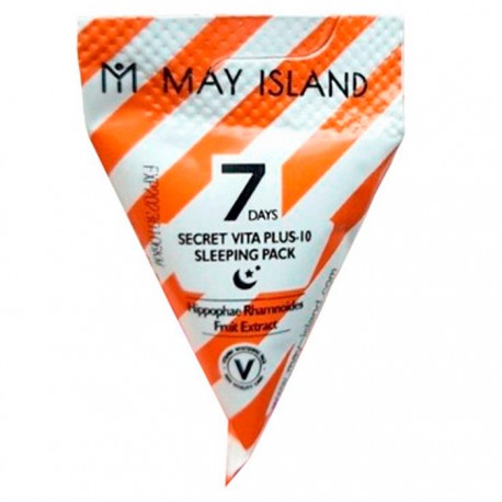 Нічна освітлююча маска MAY ISLAND 7 DAYS SECRET VITA PLUS -10 SLEEPING PACK 5 мл