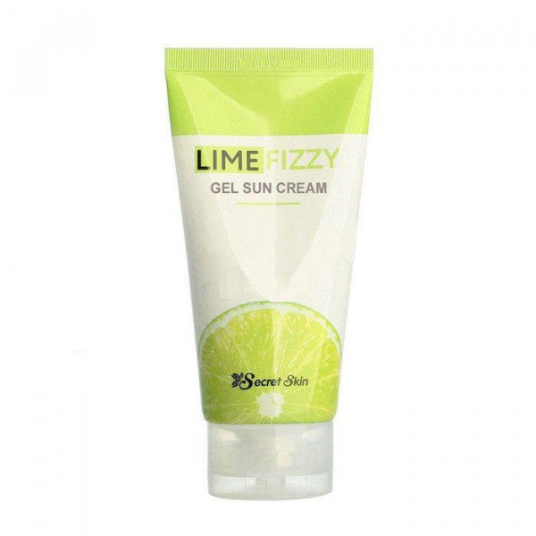 Сонцезахисний крем для обличчя з екстрактом лайма Secret Skin Lime Fizzy Gel Sun Cream SPF50 + PA +++ 50ml