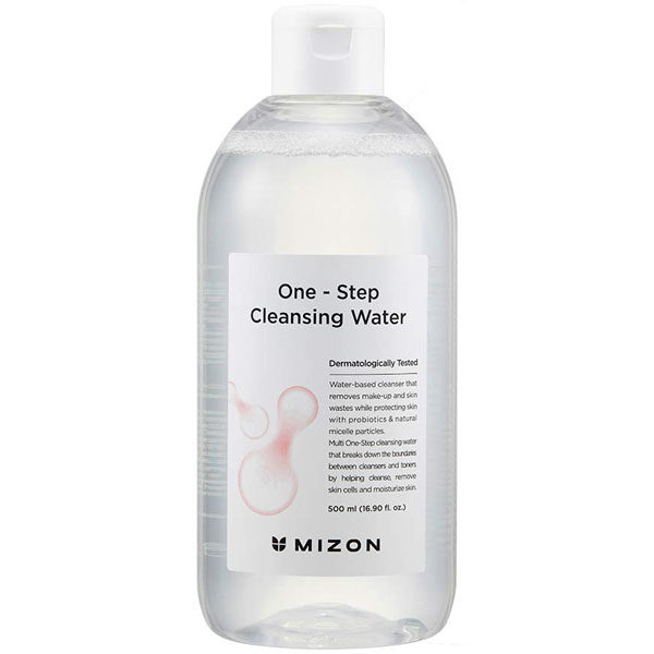 Вода для очищення шкіри обличчя з пробіотиками Mizon One-Step Cleansing Water - 500 мл