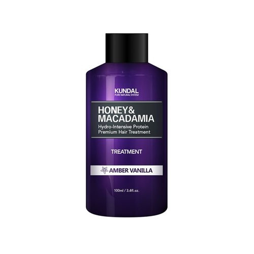 Маска-Кондиціонер для волосся "Бурштинова ваніль" Kundal Honey & Macadamia Treatment Amber Vanilla 100ml