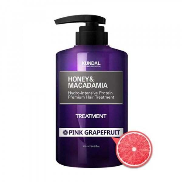 Маска-Кондиціонер для волосся "Рожевий грейпфрут" Kundal Honey & Macadamia Treatment Pink Grapefruit 500ml