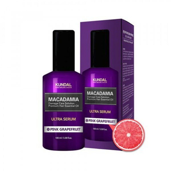 Масло-Сироватка для волосся Рожевий грейпфрут Kundal Macadamia Ultra Serum Pink Grapefruit 100ml