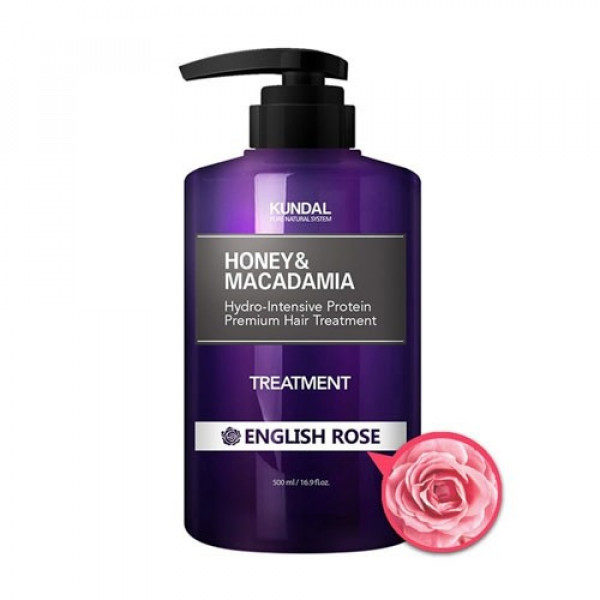 Маска-Кондиціонер для волосся "Англійська троянда" Kundal Honey & Macadamia Treatment English Rose 500m