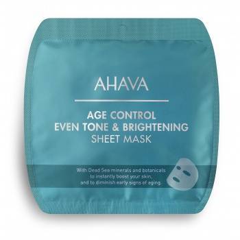 Освітлююча омолоджуюча тканинна маска Ahava Age Control Even Tone & Brightening Sheet Mask