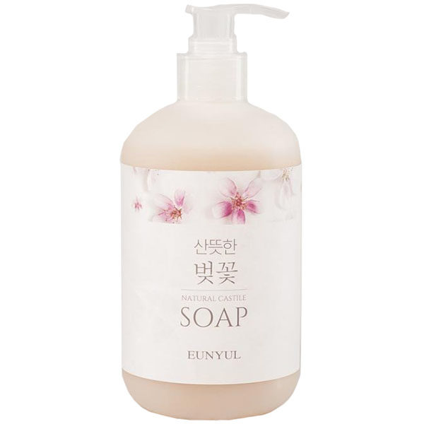 Рідке мило для обличчя на оливковій олії з екстрактом вишні Eunyul Fragrant Cherry Blossom Natural Castile Soap - 500 мл