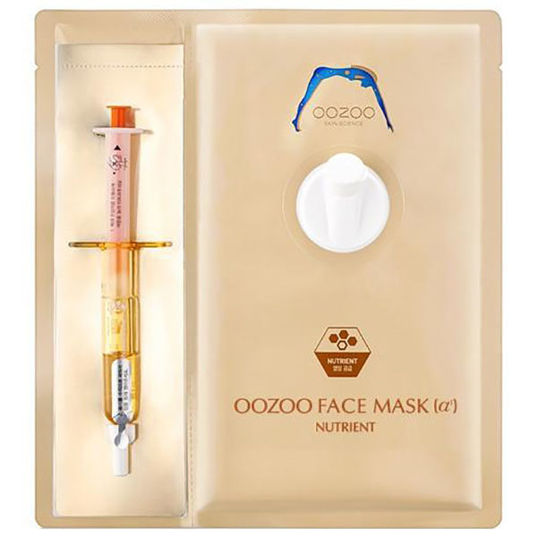 Маска зі шприцом-активатором для інтенсивного живлення шкіри обличчя The Oozoo Face In-shot Mask Nutrient