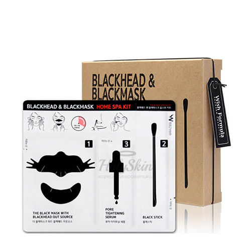 Набір для очищення від чорних цяток Wish Formula Blackhead & Blackmask Home Spa Kit, 10 шт.Wish Formula Blackhead & Blackmask Home Spa Kit, 10 шт.