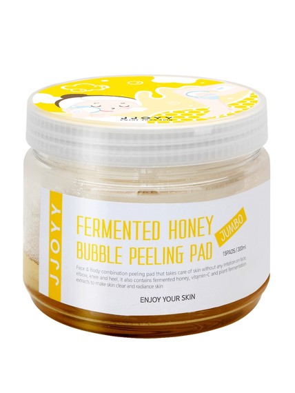 Спонж-пілінг оновлюючий WishFormula Fermented Honey Bubble Peeling Pad Jumbo, 15 шт.