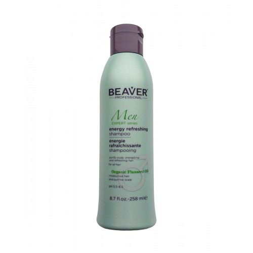 Тонізуючий шампунь для чоловіків Beaver Professional Energy Refreshing Shampoo Men Expert Series 258 мл