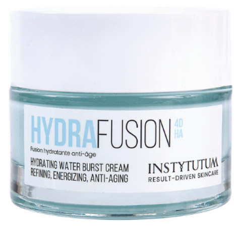 Зволожувальний гель-крем з чотирма типами гіалуронової кислоти Instytutum HydraFusion 4D Hydrating Water Burst Cream