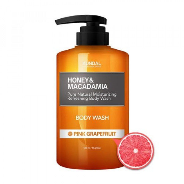Гель для душа Рожевий грейпфрут Kundal Honey and Macadamia Body Wash Pink Grapefruit 500 ml