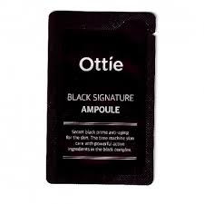 Пробник ампульної сироватки з муцином чорного равлика Ottie Black Signature Ampoule - 1 мл