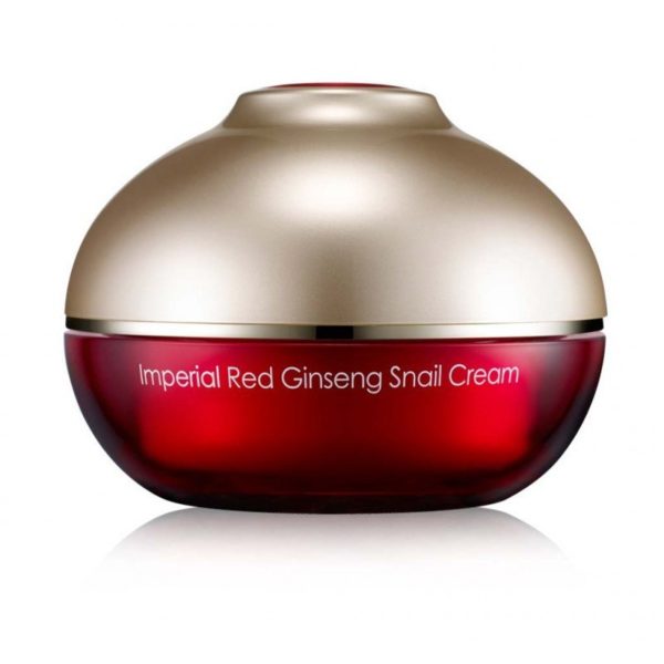 Міні-версія равликового крему з женьшенем Ottie Imperial Red Ginseng Snail Cream - 10мл