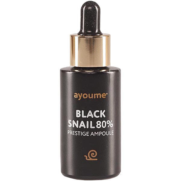 Ампульная равликова сироватка для обличчя Ayoume Black Snail Prestige Ampoule - 30 мл