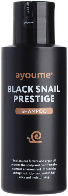 Міні-версія равликового шампуню для зміцнення волосся AYOUME BLACK SNAIL PRESTIGE SHAMPOO - 100 мл