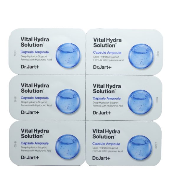 Набір зволожуючих ампульних сироваток для обличчя Dr.Jart + Vital Hydra Solution Capsule Ampoule - 6 * 2 мл