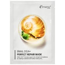 Тканинна маска з равликом і центеллою ESTHETIC HOUSE SNAIL CICA + PERFECT REPAIR MASK - 25 мл