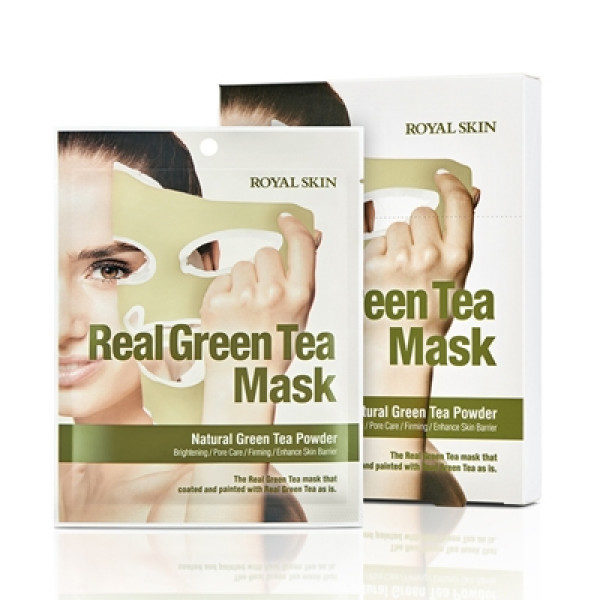 Маска для обличчя з зеленим чаєм ROYAL SKIN REAL GREEN TEA MASK 1шт