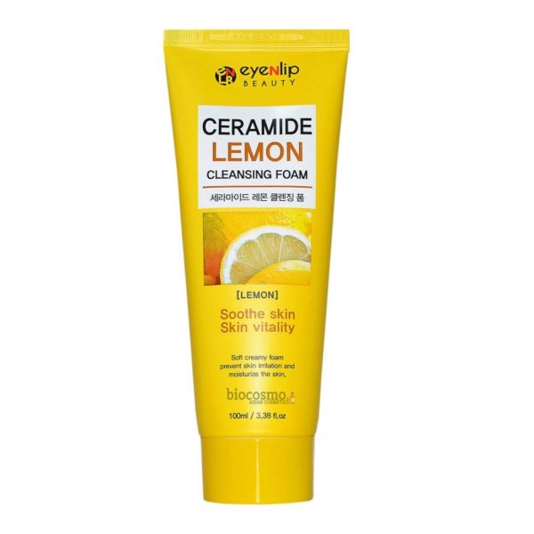 Пінка для вмивання з лимоном Eyenlip Ceramide Lemon Cleansing Foam - 100 мл