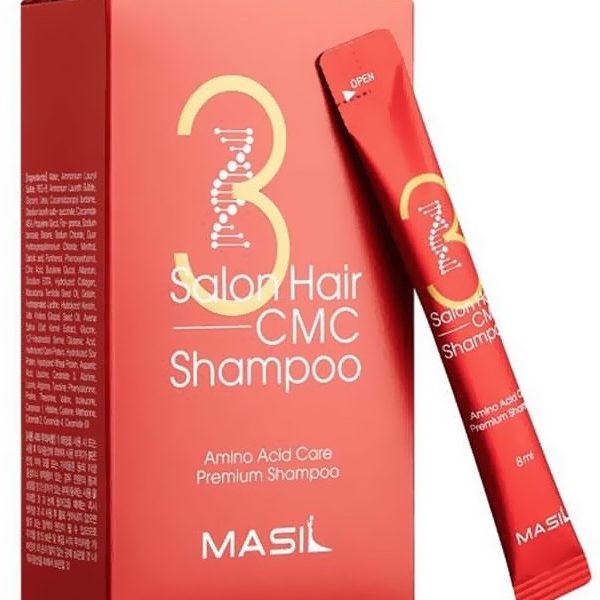 Зміцнюючий шампунь для волосся з амінокислотами Masil 3 Salon Hair CMC Shampoo - 8 мл