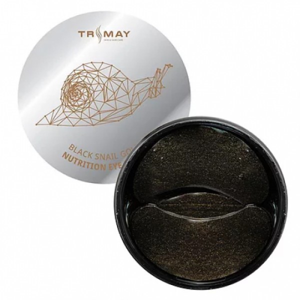 Багатофункціональні патчі для очей з чорної равликом TRIMAY Black Snail Gold Nutrition Eye Patch - 60 шт.