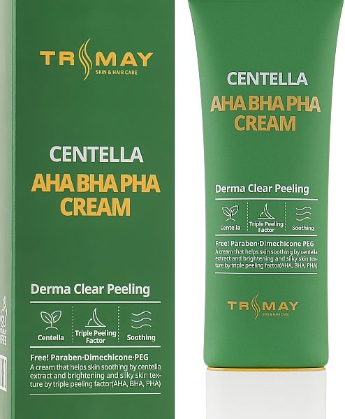 Крем для проблемної шкіри з центеллою і кислотами TRIMAY Centella AHA BHA PHA Cream - 50 мл