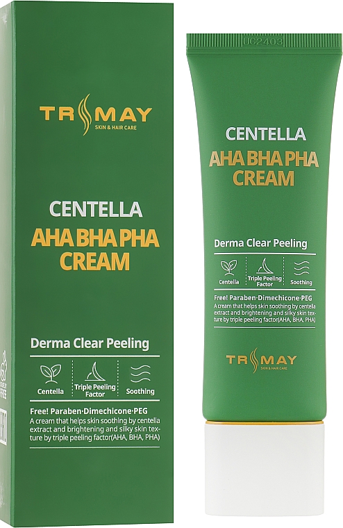 Крем для проблемної шкіри з центеллою і кислотами TRIMAY Centella AHA BHA PHA Cream - 50 мл
