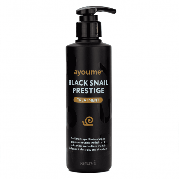 Равликова маска-бальзам для захисту і зміцнення волосся Ayoume Black Snail Prestige Treatment 240мл
