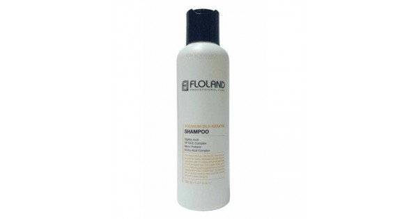 Міні-версія кератинового шампуню для волосся Floland Premium Silk Keratin Shampoo 150 мл