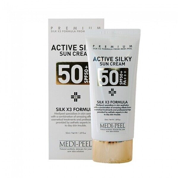 Сонцезахисний крем для обличчя Medi-Peel Active Silky Sun Cream SPF50 + / PA +++, 50 мл