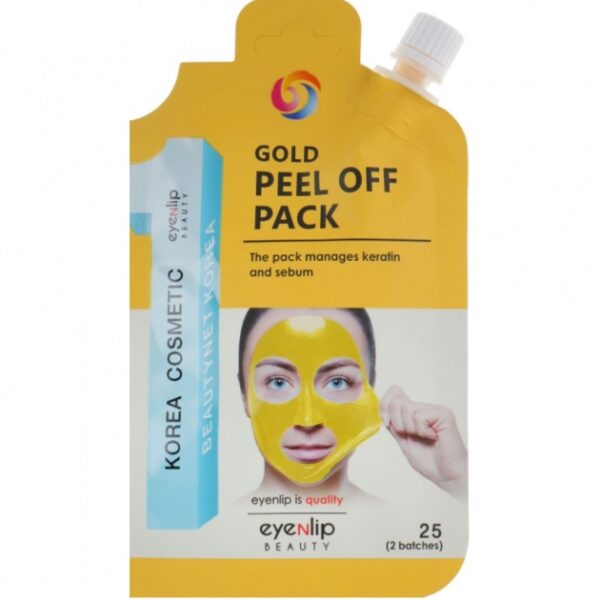 Антивікова маска-плівка для обличчя з равликом Eyenlip Gold Peel Off Pack 25 г