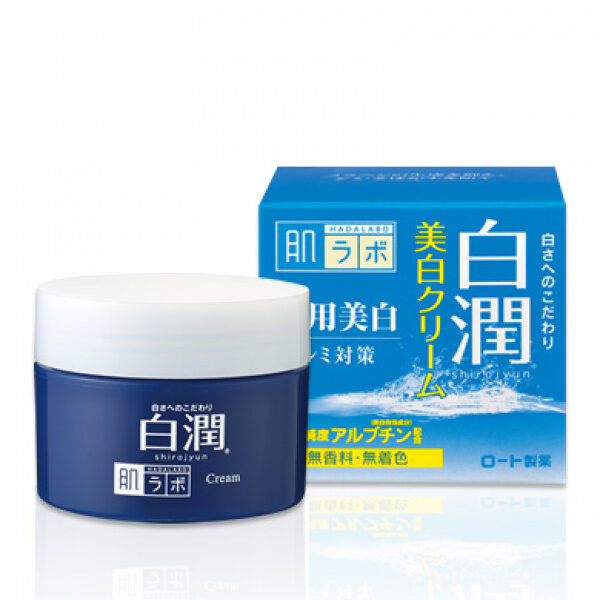 Відбілюючий крем з арбутином Hada Labo Shirojyun Medicated Whitening Cream 50 г