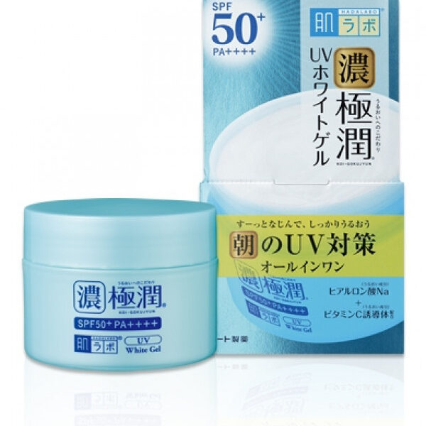 Сонцезахисний гіалуроновий гель для обличчя Hada Labo Koi-Gokujyun UV White Gel SPF50 + PA ++++ 90 г