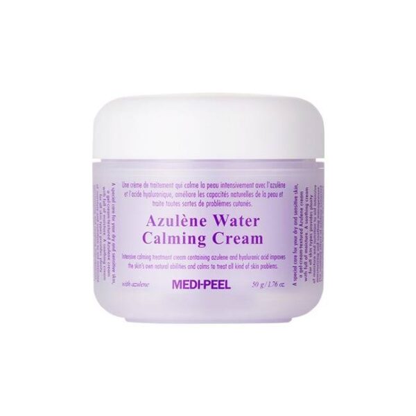 Крем для чутливої ​​шкіри обличчя з азуленом Medi-peel Azulene Water Calming Cream 50 мл