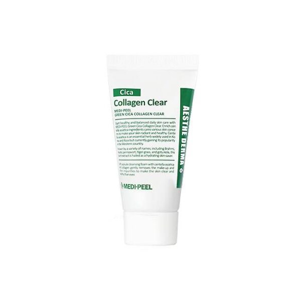 Заспокійлива пінка для обличчя з центелою та колагеном Medi-Peel Green Cica Collagen Clear 300 мл