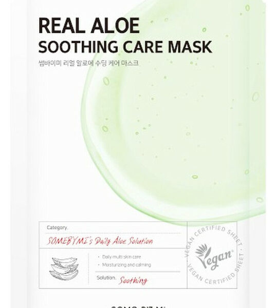 Тканинна маска алое SOME BY MI Real Aloe Soothing Care Mask 20 г