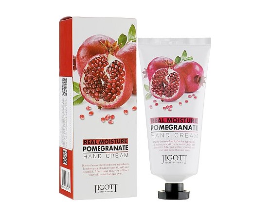 Крем для рук з екстрактом граната Jigott Real Moisture Pomegranate Hand Cream 100 мл
