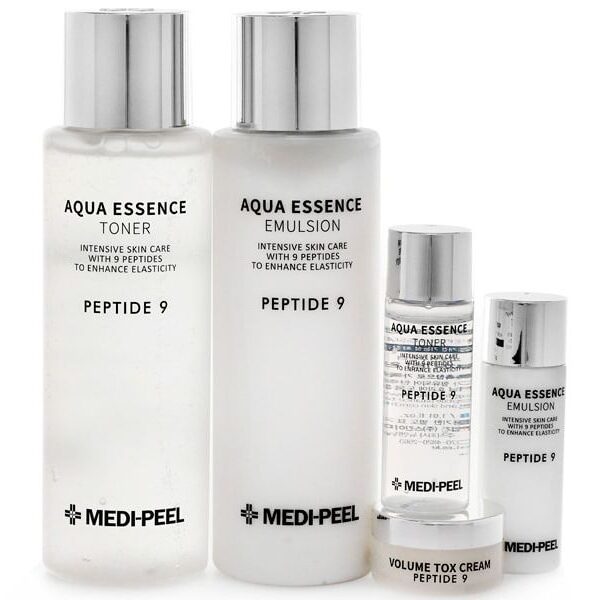 Набір засобів для обличчя з пептидами Medi-Peel Peptide 9 Skin Care Special Set - 5 предметів (250 мл+250 мл+30 мл+30 мл+10 мл)