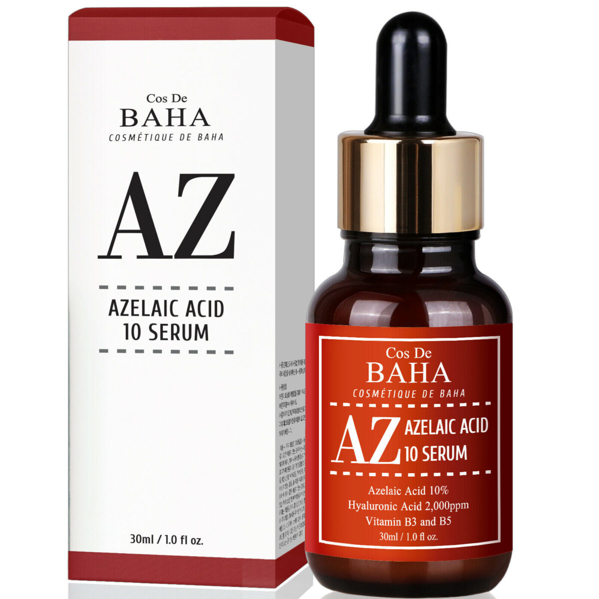 Сироватка для обличчя з азелаїновою кислотою Cos De Baha Azelaic Acid 10 Serum 30 мл