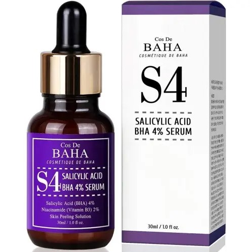 Сироватка-пілінг для проблемної шкіри обличчя із саліциловою кислотою 4% Cos De Baha Salicylic Acid 4% Serum (S4) 30 мл