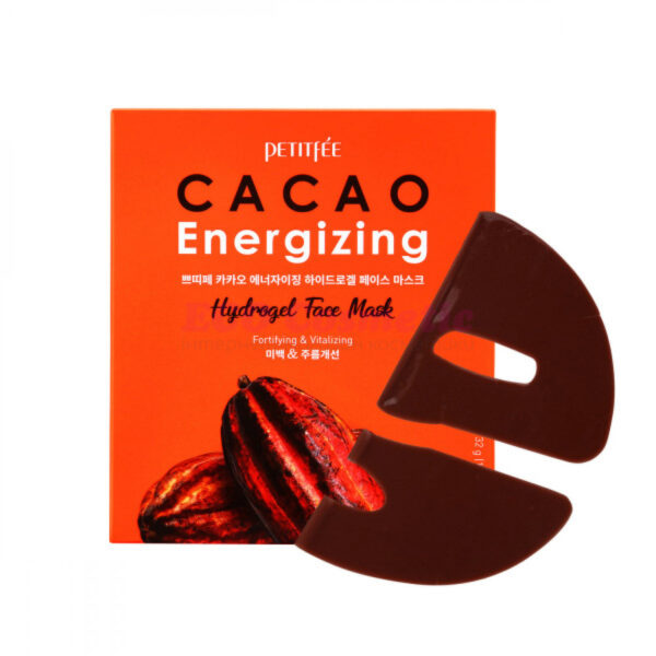 Гідрогелева тонізуюча маска для обличчя з екстрактом какао Petitfee Cacao Energizing Hydrogel Face Mask 32 г - 1 шт