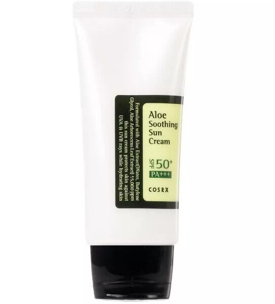 Cosrx - Aloe Soothing Sun Cream - Зволожуючий крем із сонцезахисним фільтром SPF 50+/PA+++ 50 мл