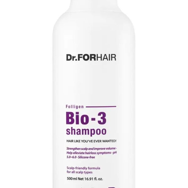 Шампунь проти випадіння волосся Dr.Forhair Folligen Bio 3 Shampoo 500 мл