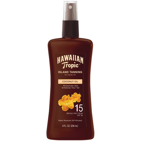 Hawaiian Tropic Island Tanning Coconut Oil Dry Spray Oil SPF15 - Олія-спрей для засмаги «кокосова олія» 236 мл