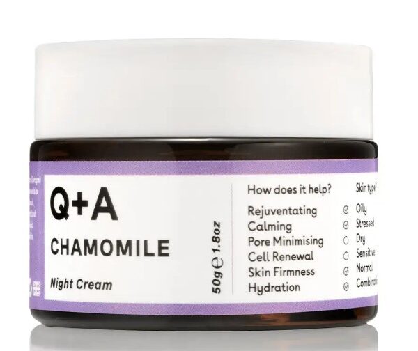 Нічний крем для обличчя Q+A Chamomile Calming Night Cream 50 мл