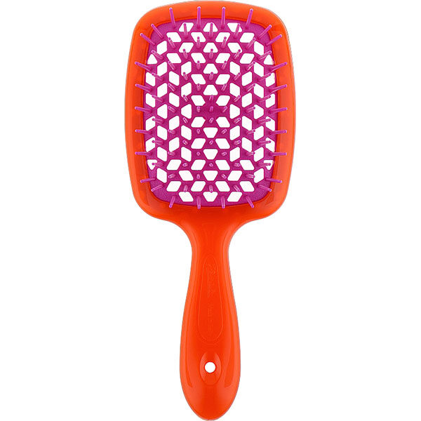 Гребінець для волосся, помаранчевий з рожевим Janeke Superbrush 9см/21см 1 шт