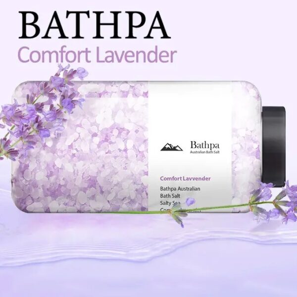 Морська австралійська сіль для ванни "Комфортна Лаванда" Barthpa Australian Bath Salt - Comfort Lavender 1200г